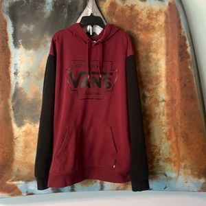 Maroon and black vans hoodie!